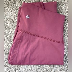Lululemon Wunder Under 25” Legging Size 4 Mauve Pink